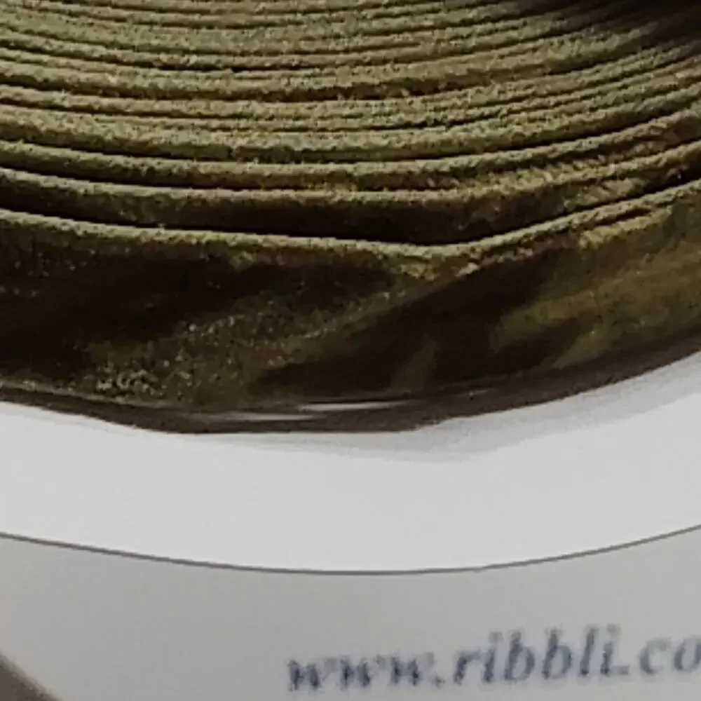 Ribbli Dusty Blue Velvet Ribbon 3/8